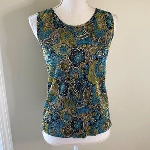 Plissé • 90s Vintage Pleated Print Tank